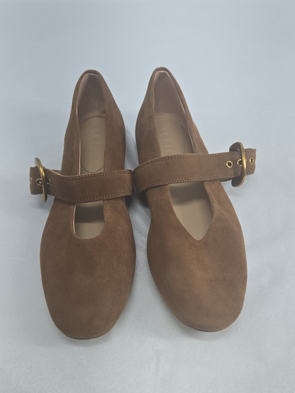 NEW Boden Kylie Flat Buckle Mary Janes Raw Umber EU 41 US 9.5 - Picture 6 of 9